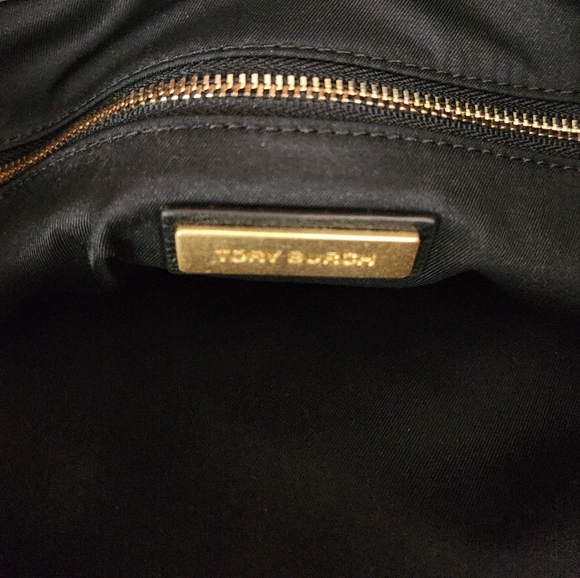 Tory Burch Black Leather Large Tote - Picture 5 of 5